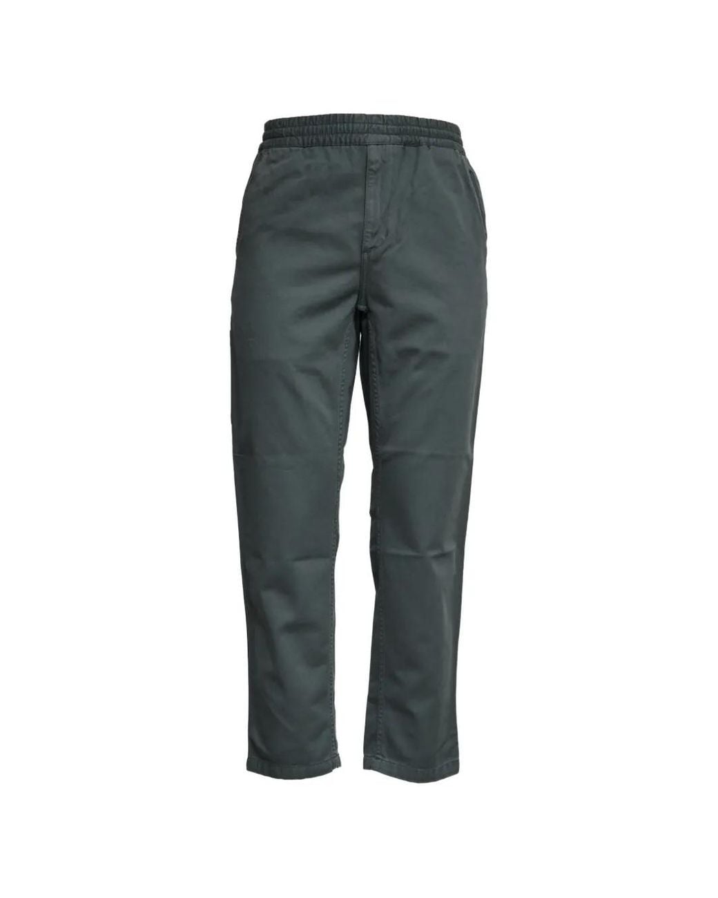 Carhartt Gray Flint Twill Elasticated Trousers for men