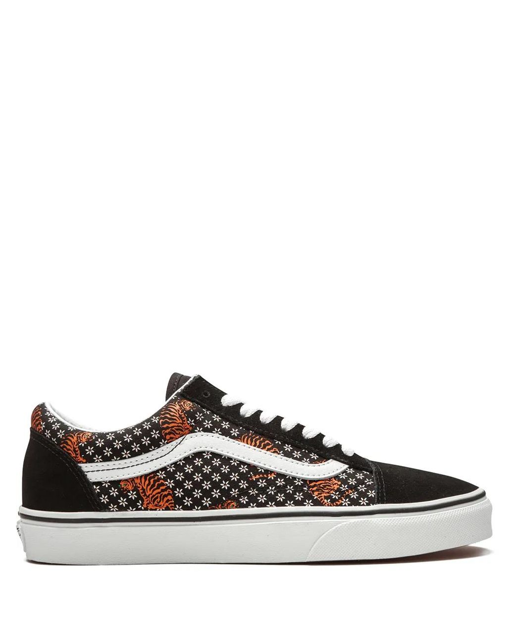 Vans Black Old Skool "Tiger Floral" Sneakers
