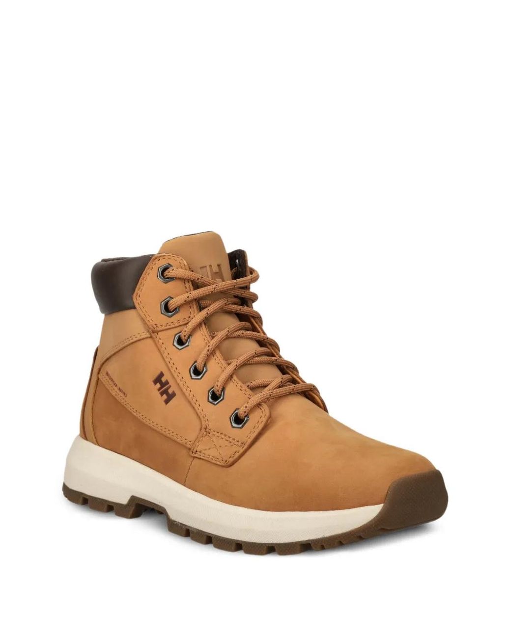 Helly Hansen Brown Bowstring Lace-Up Logo Hiking Boots