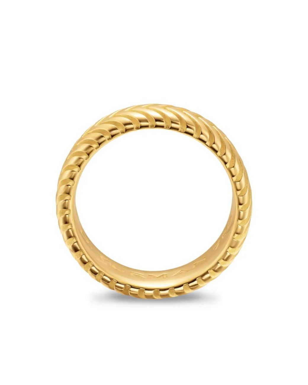 David Yurman Metallic 18Kt Chevron Ring for men