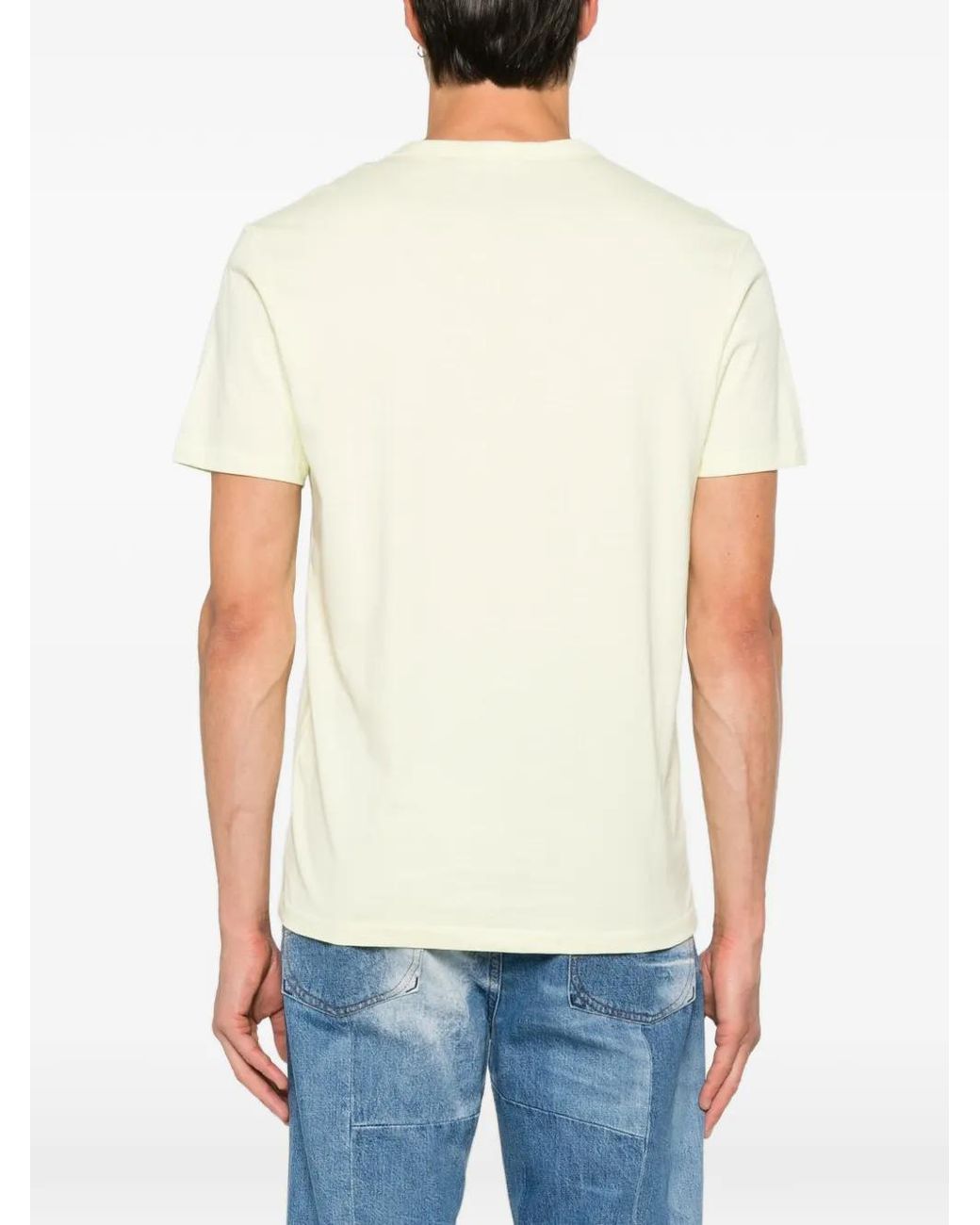 KENZO White Logo-Embroidered T-Shirt for men
