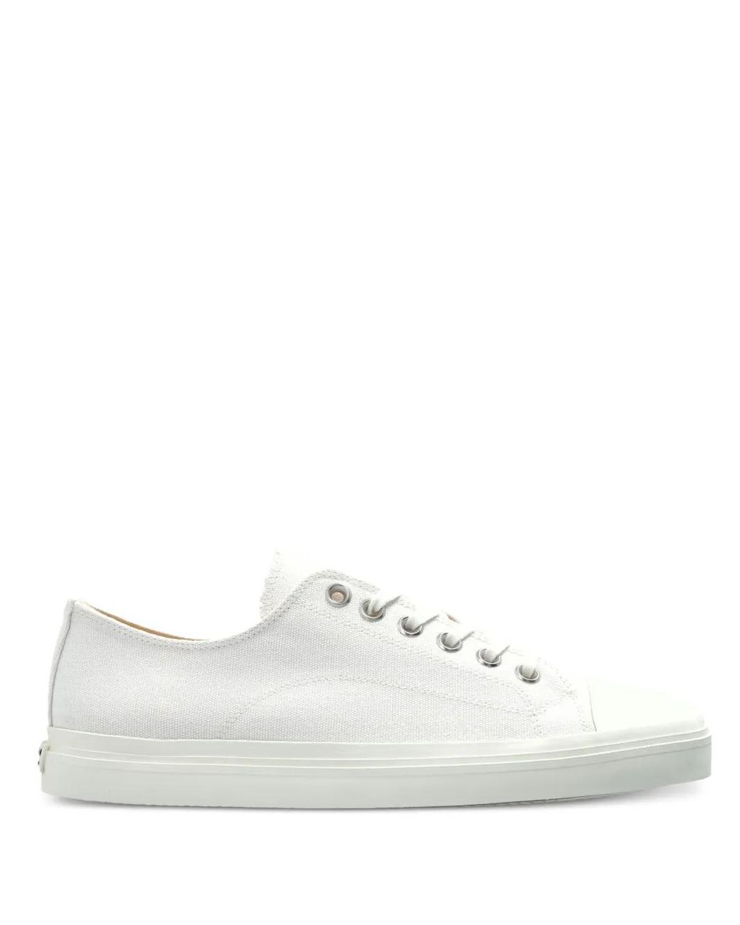 Moschino White Logo-Patch Sneakers for men