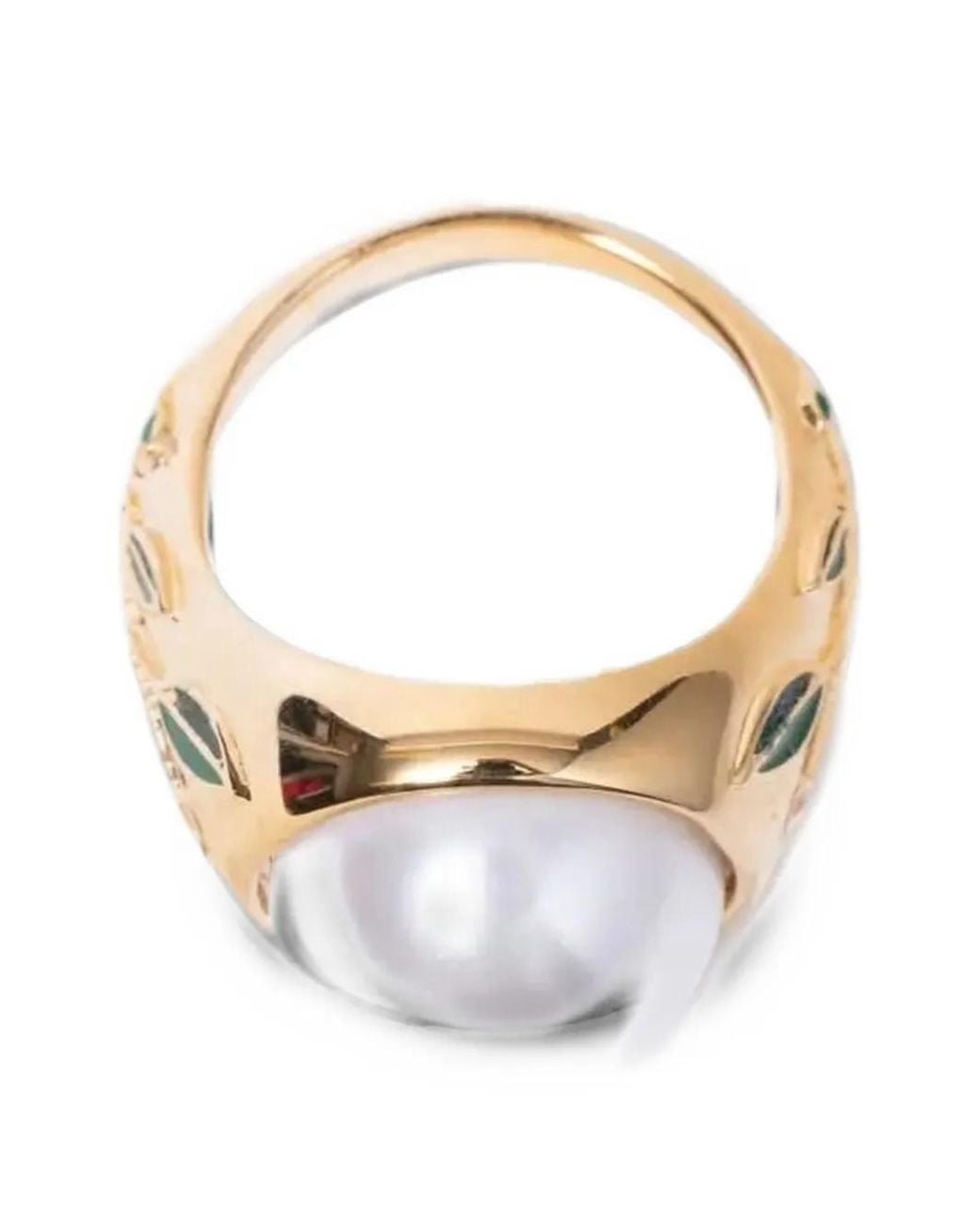 Casablanca Metallic Signet Ring