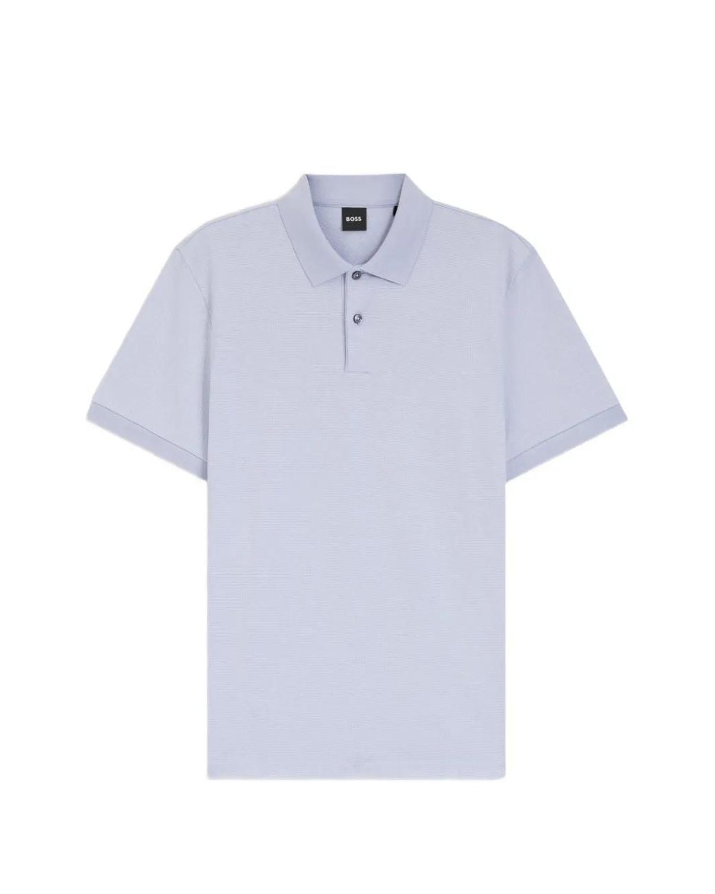 Boss Blue Bubble-Structure Polo Shirt for men