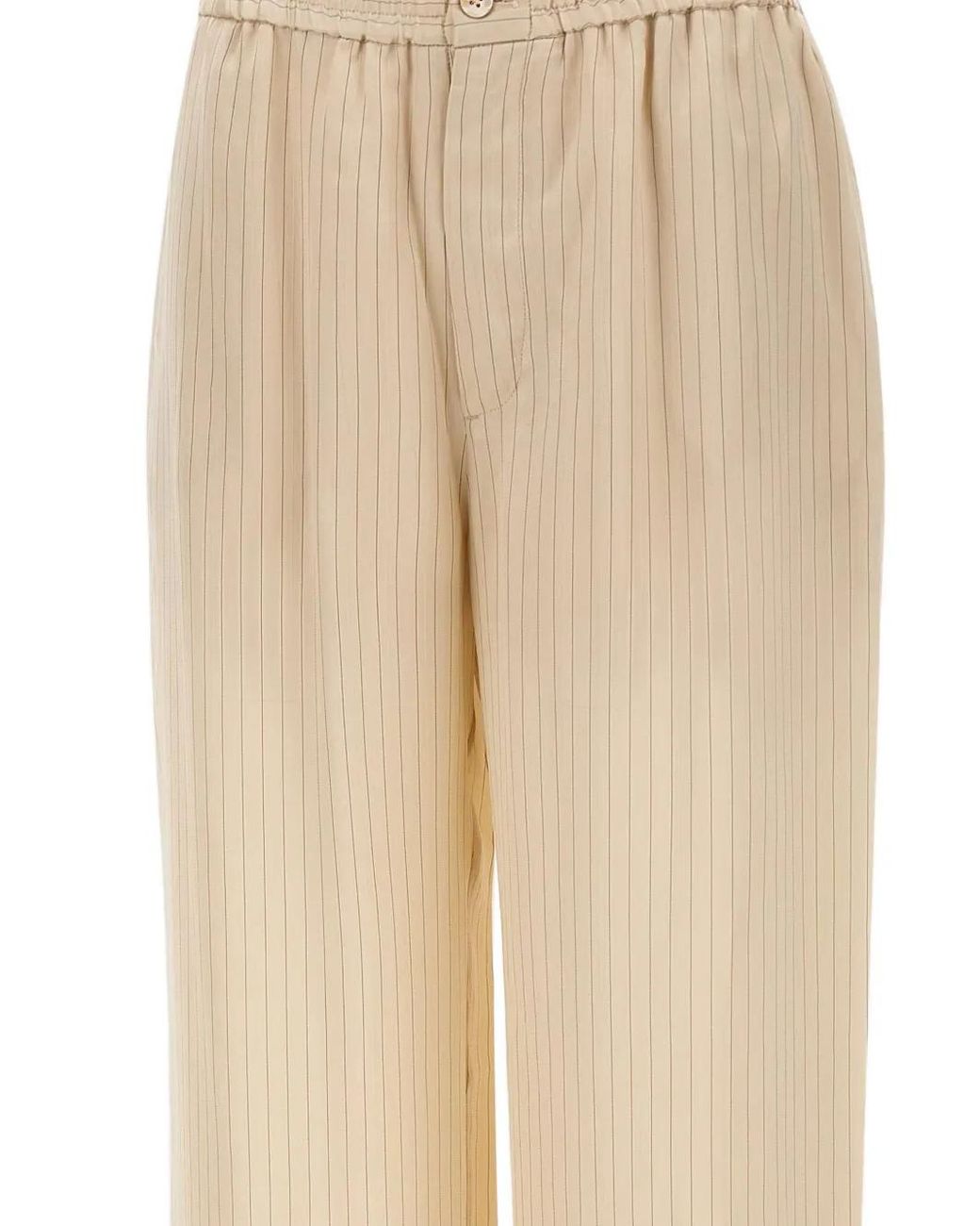 Herskind Natural Pinstripe Elasticated Trousers