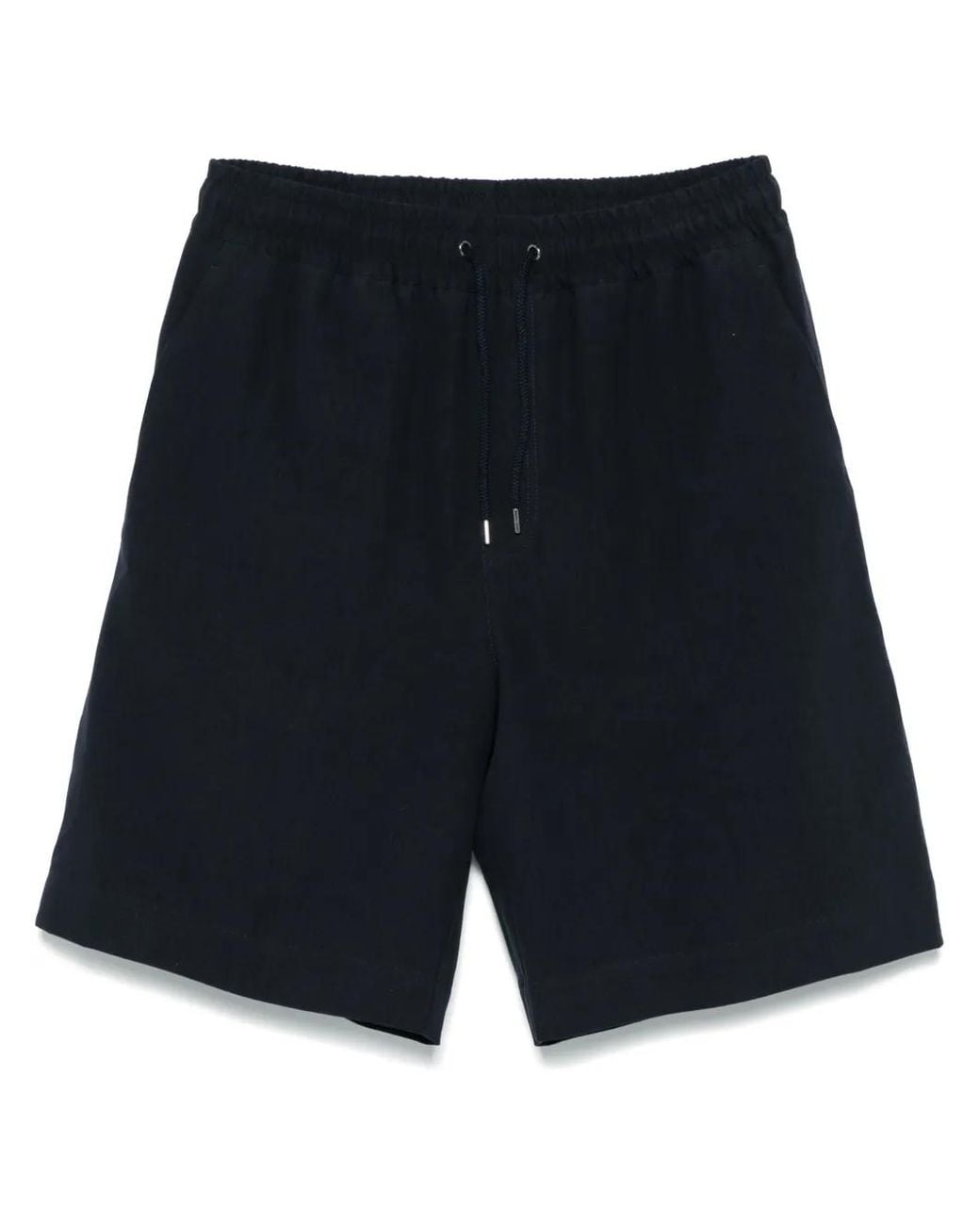 Giorgio Armani Blue Linen Bermuda Shorts for men