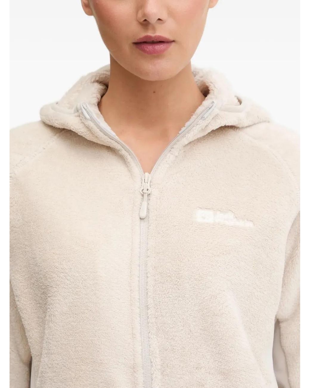 Jack Wolfskin White Rotwand Zip-Up Hoodie