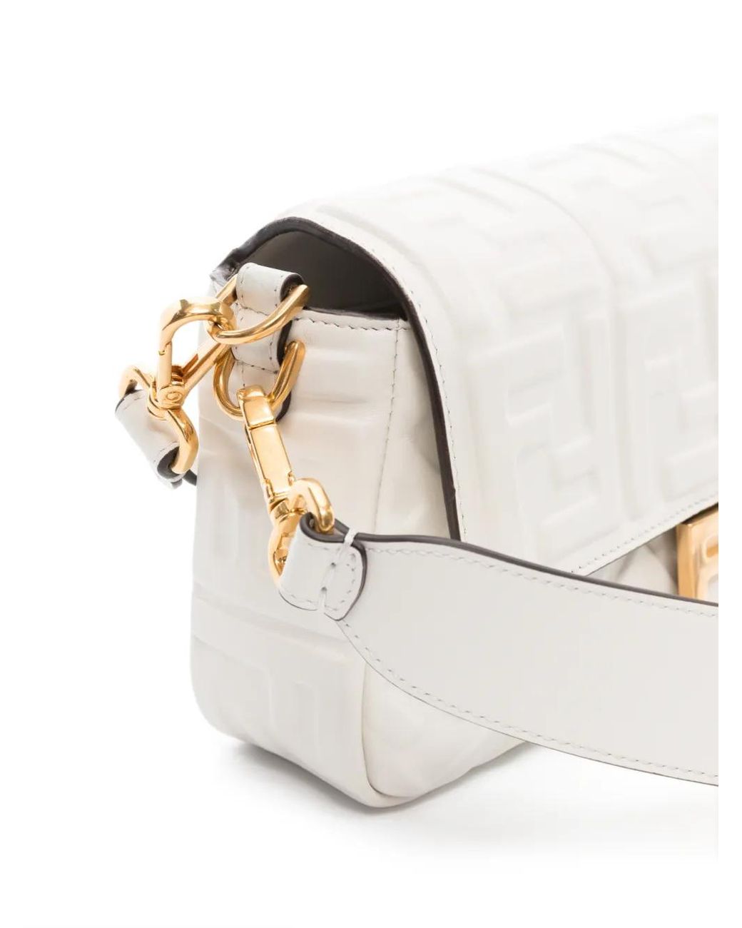 Fendi White Baguette Bag