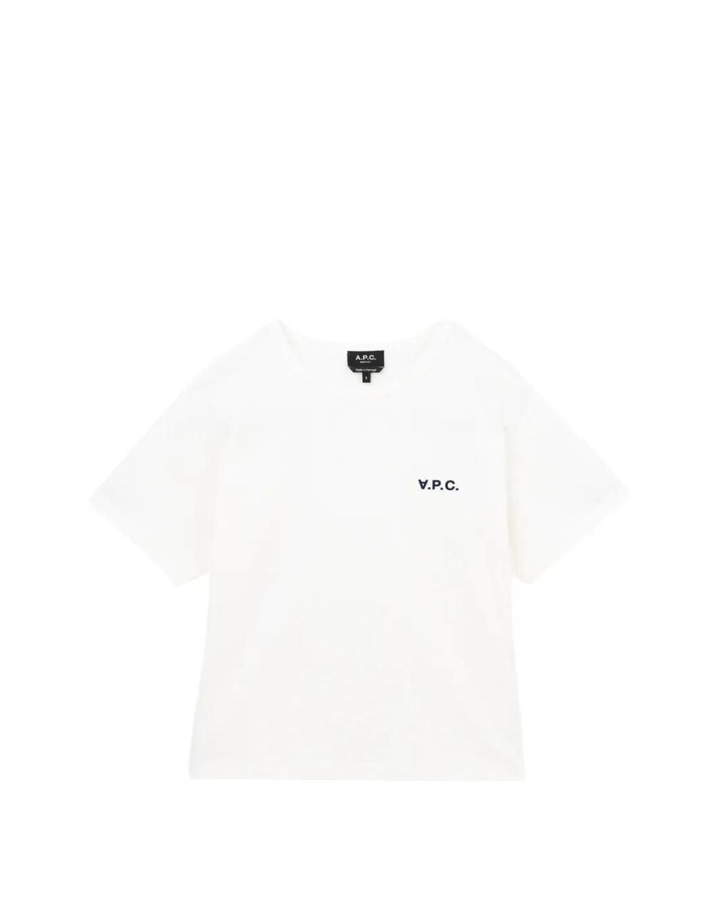 A.P.C. White T-Shirt À Logo Imprimé