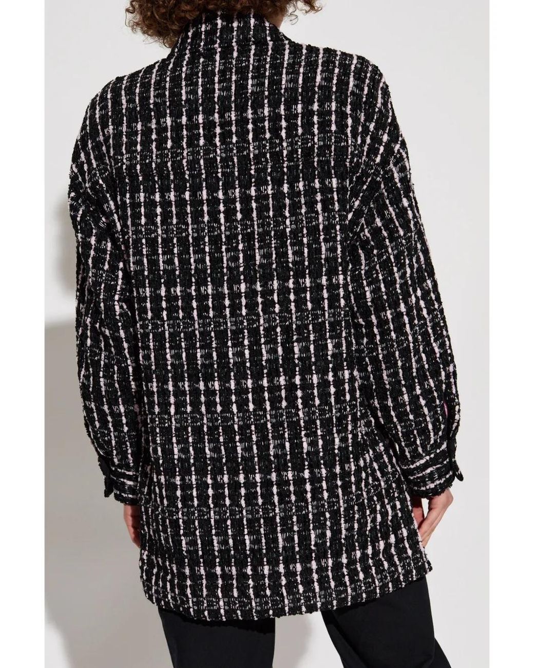 IRO Black Check Pattern Jacket