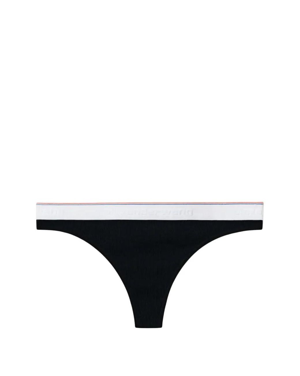 Alexander Wang Geribbelde Jersey String in het Black