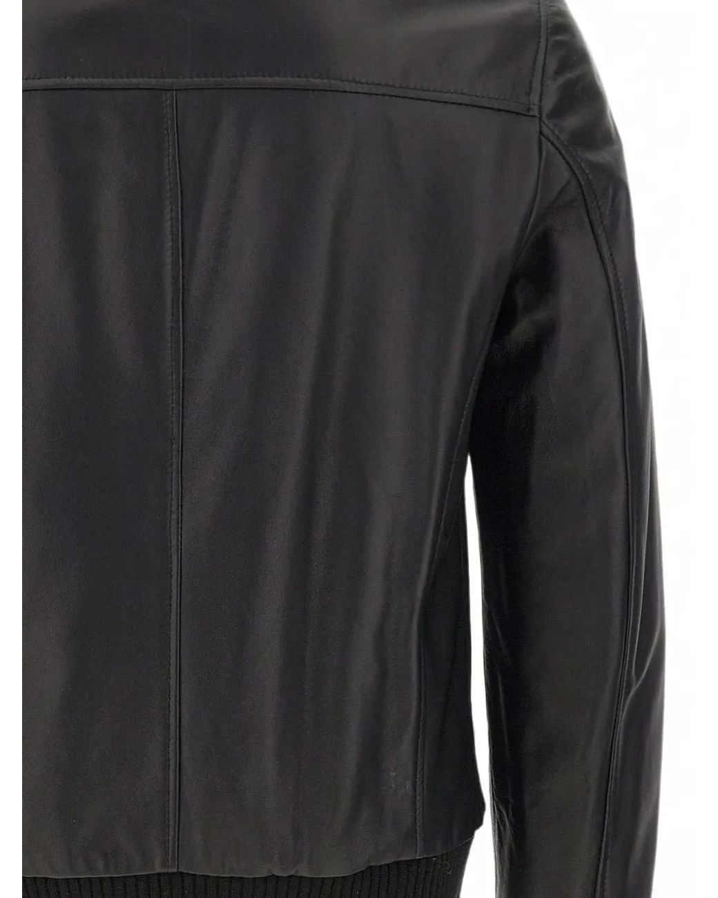 Barba Napoli Black Dakota Leather Jacket for men
