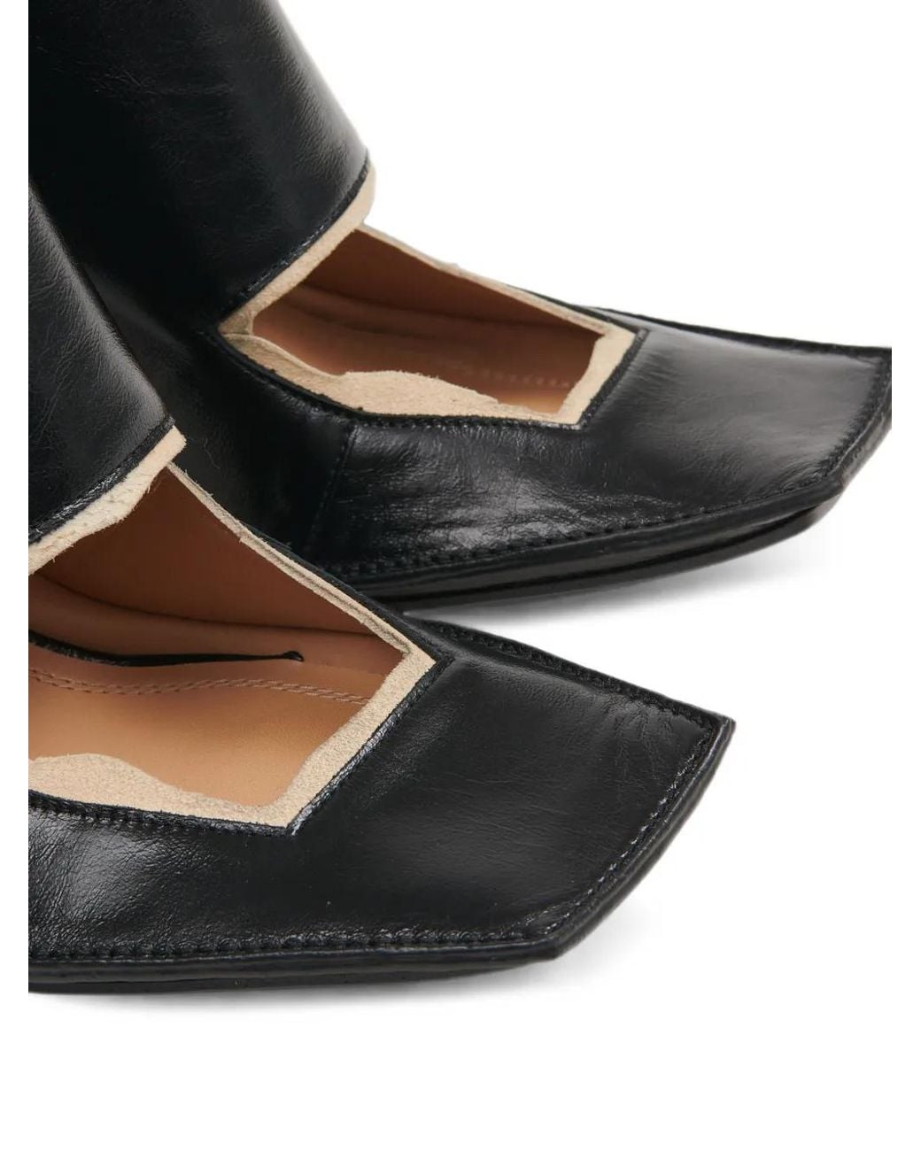 Maison Margiela Black Level Cut-Out Mules