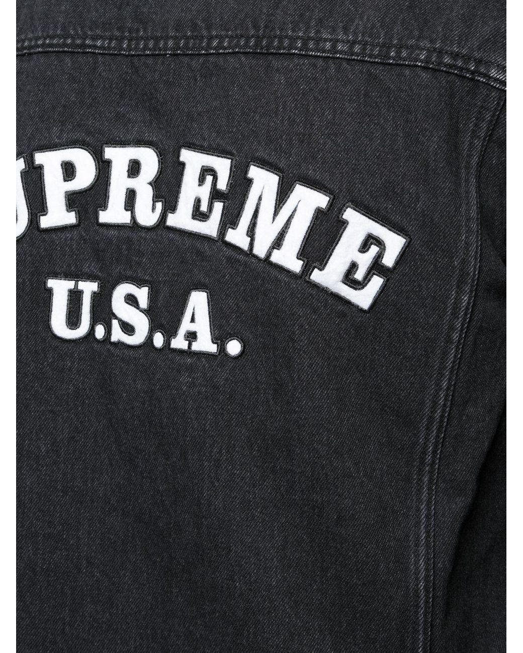 Supreme Supreme x Playboy Denim Trucker Jacket (Black)