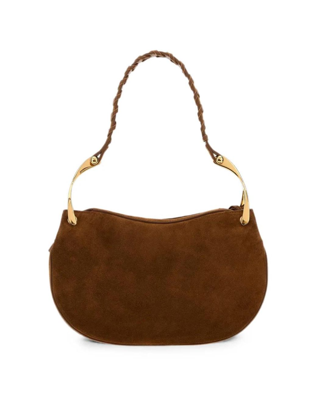 Borsa A Spalla Wishbone di McQueen in Brown