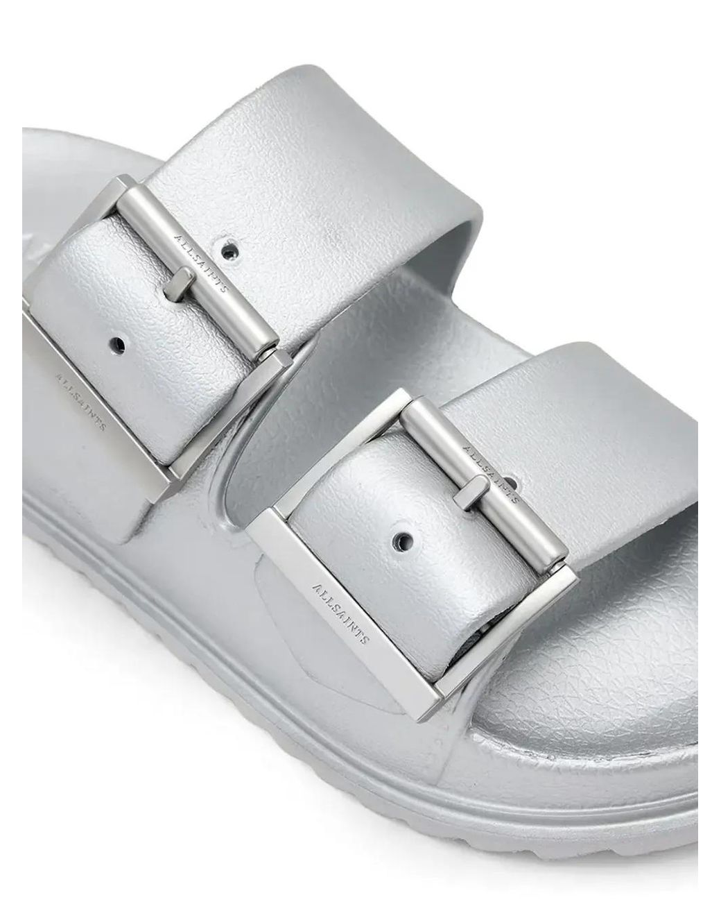 AllSaints White Sandales À Double Boucles