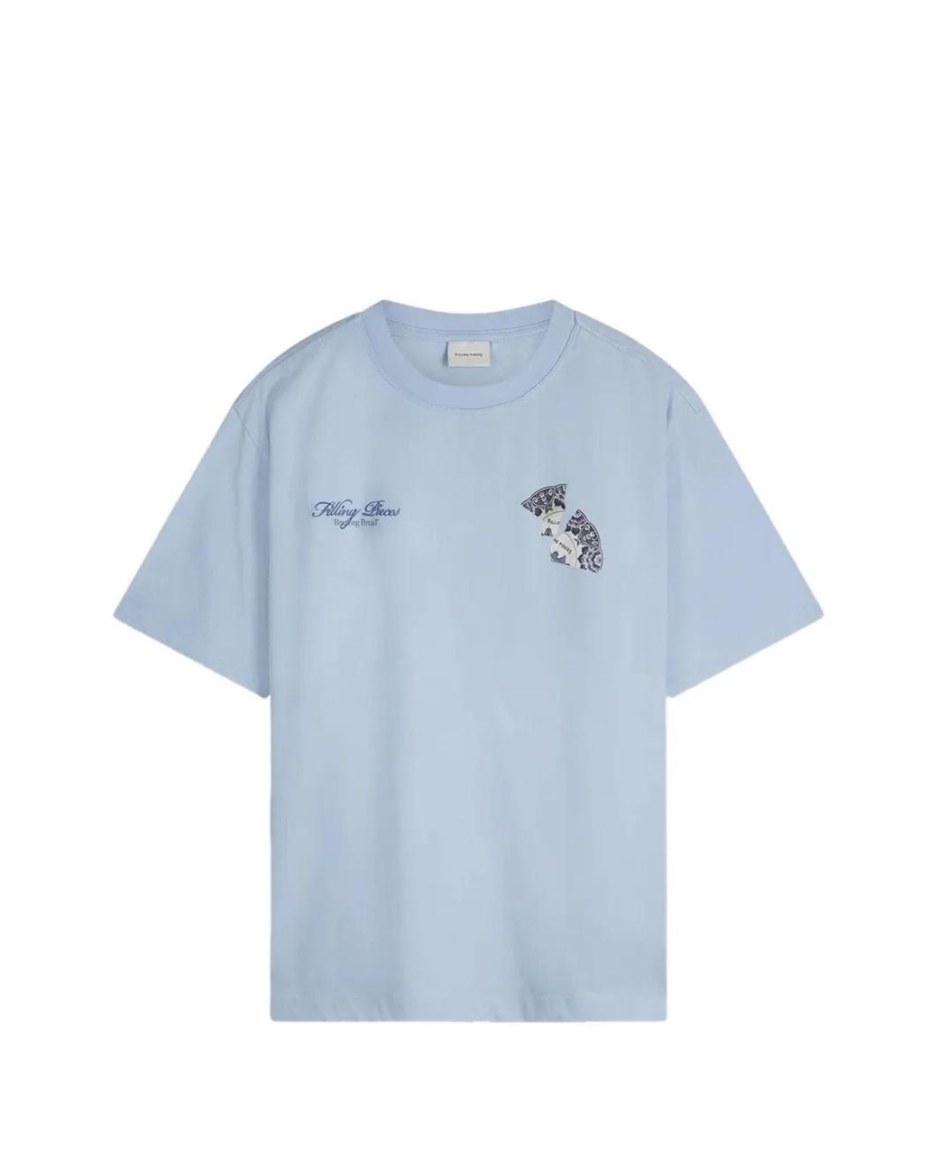 Filling Pieces Blue Broken Plate T-Shirt for men