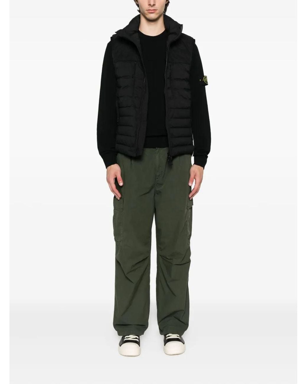 Stone Island Black Jackets for men
