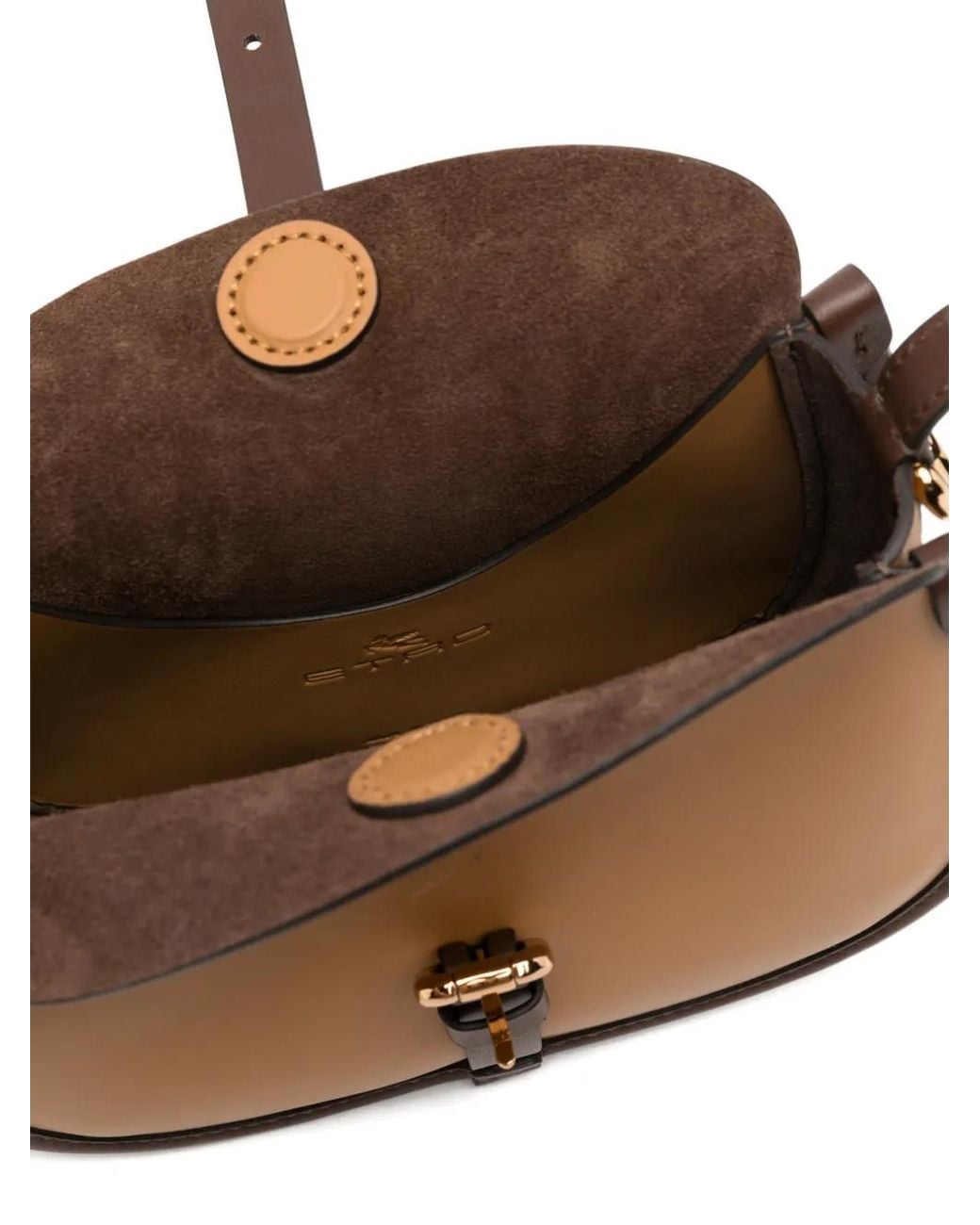 Etro Natural Buckle Calf Leather Cross Body
