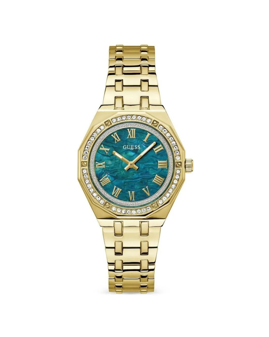Guess Metallic Crystal-Embellished 36Mm Watch