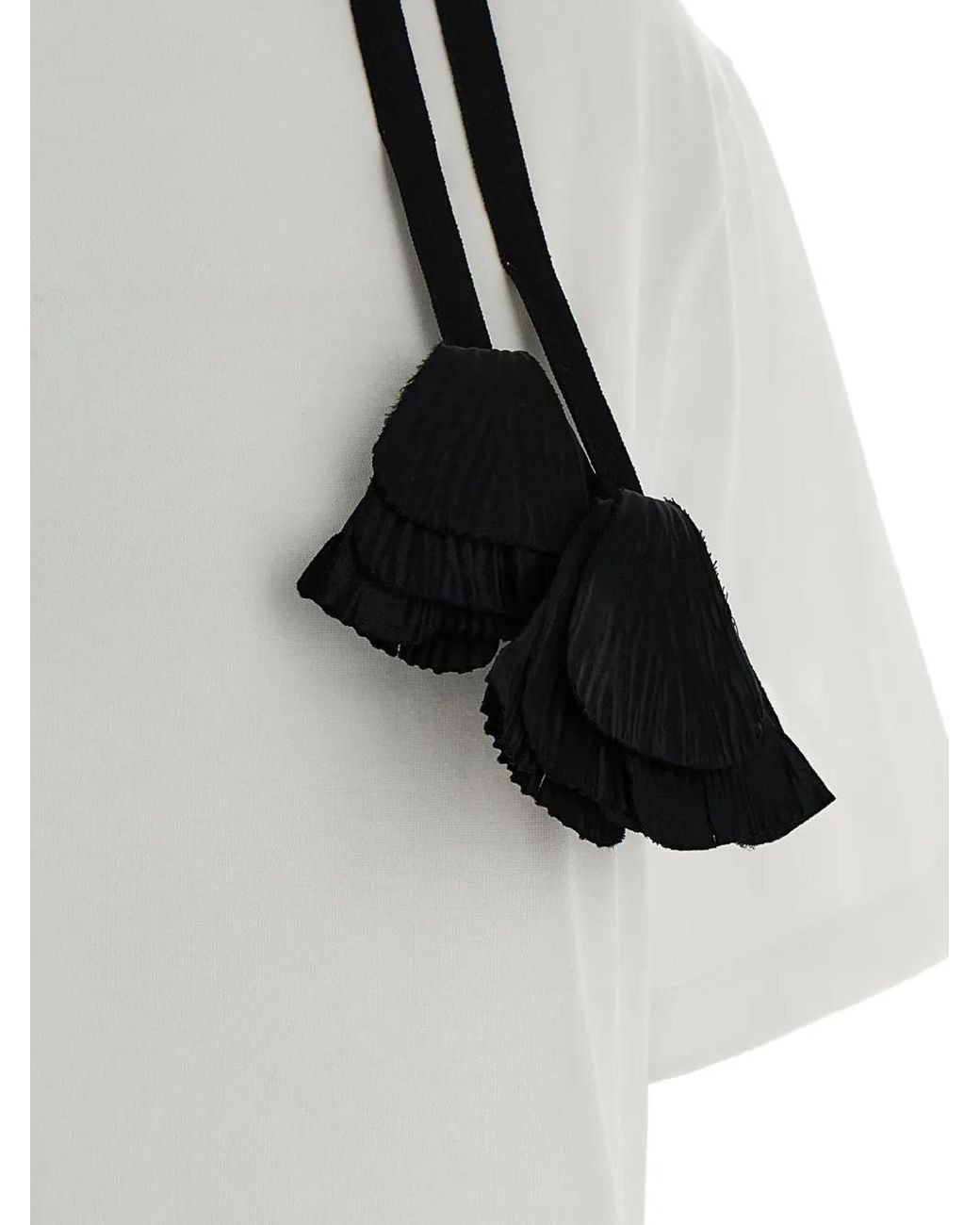 Ferragamo White Floral Insert T-Shirt