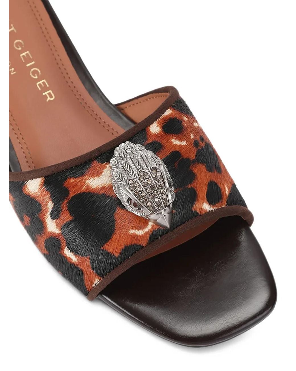 Kurt Geiger White Kensington Flat Sandals