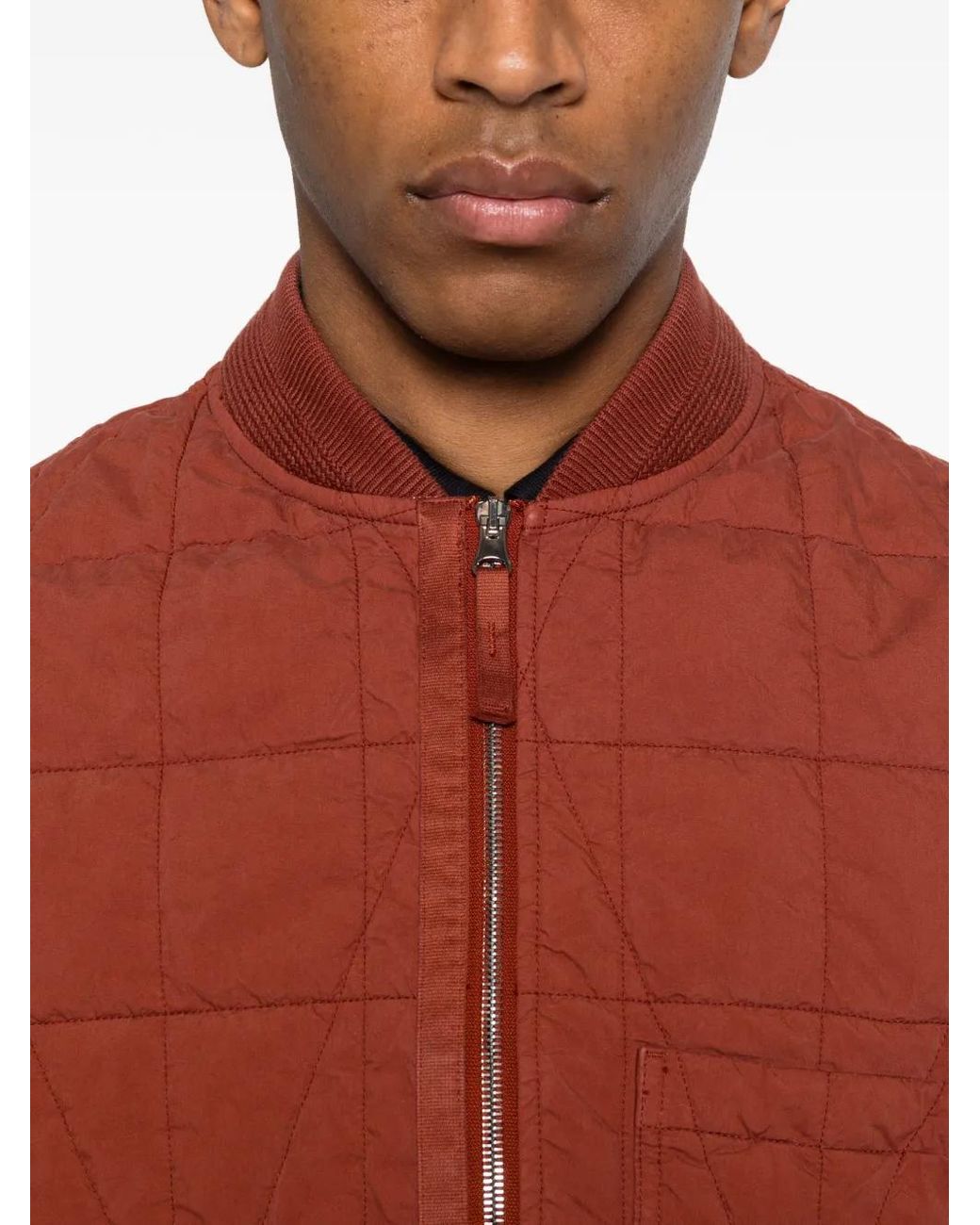 Stone Island Orange Giubbotto Senza Maniche for men