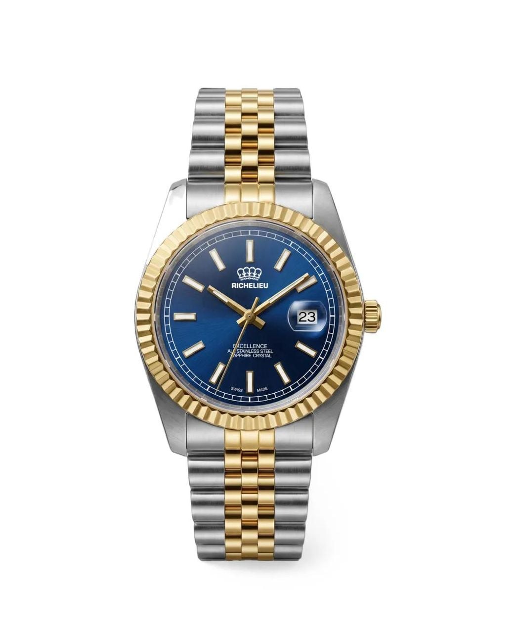Richelieu Swiss Blue Logo-Detail 41Mm Watch for men