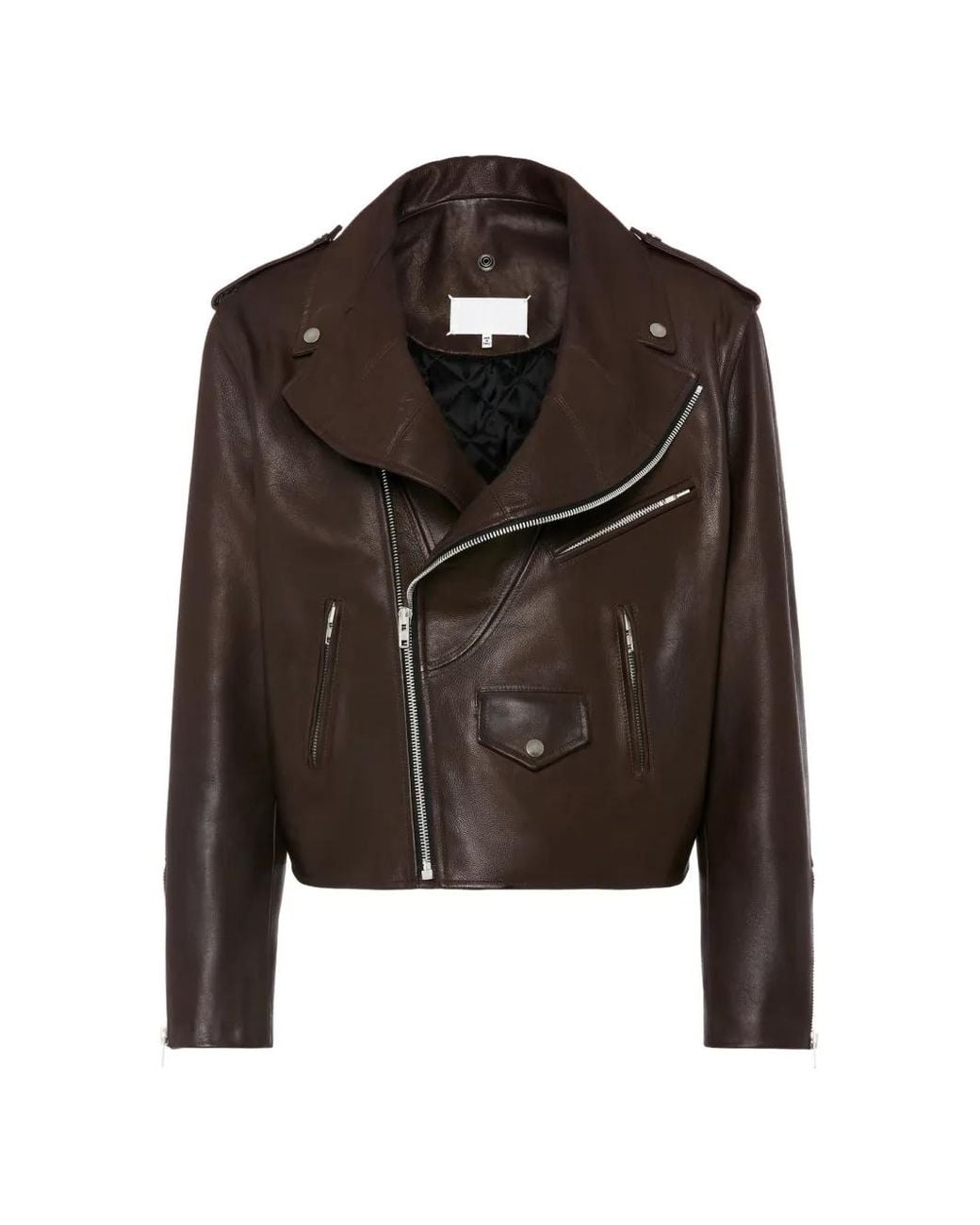 Maison Margiela Brown Leather Jacket for men