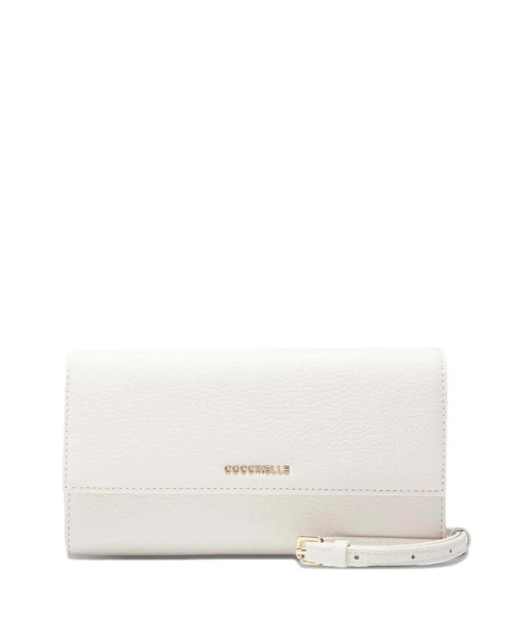 Coccinelle White Metallic-Logo Wallet