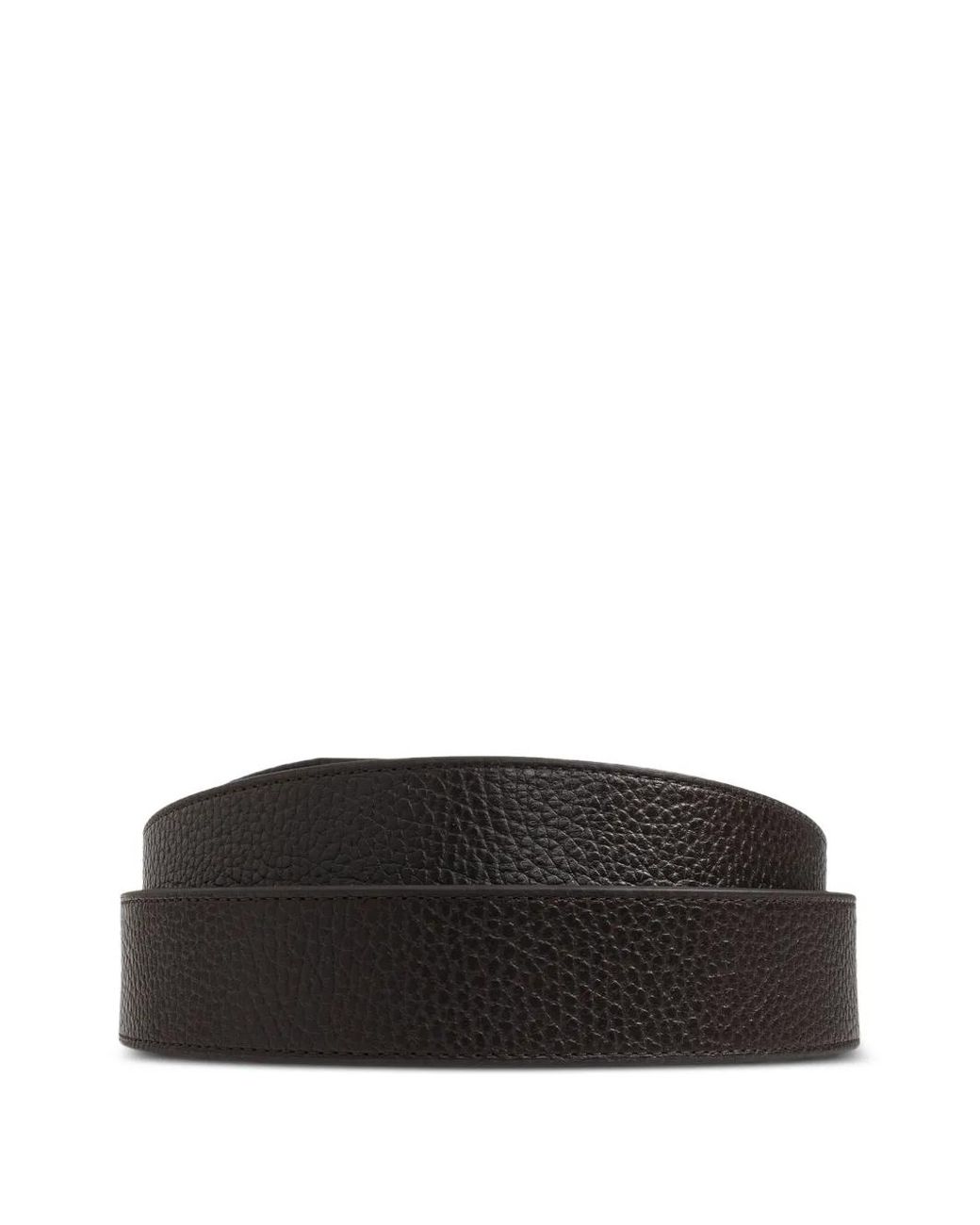 Emporio Armani Black Tumbled-Leather Belt And Card Holder Set for men