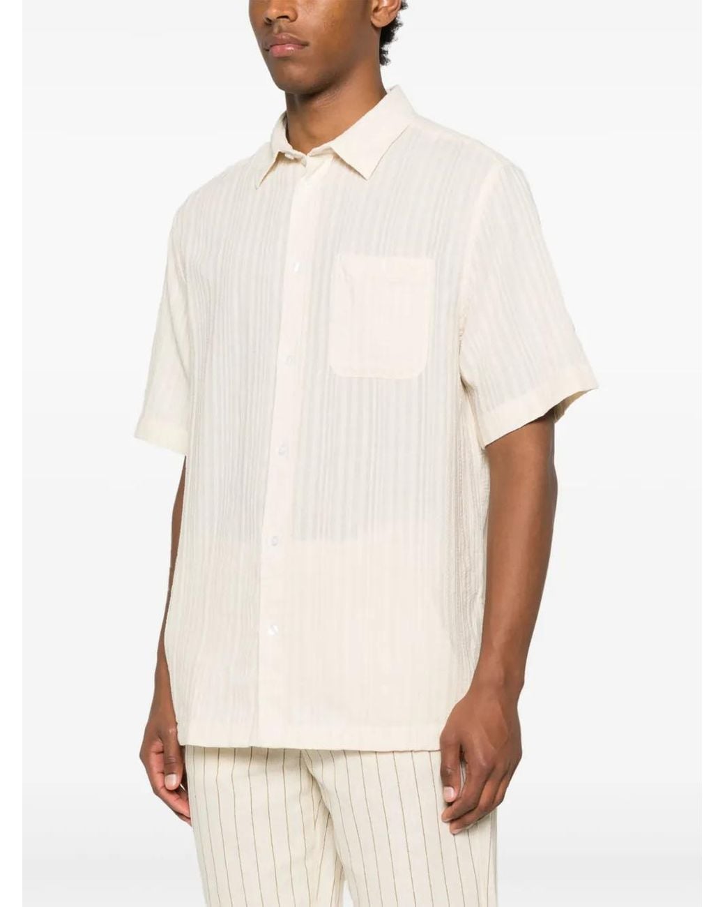 Les Deux White Button-Down Shirt for men