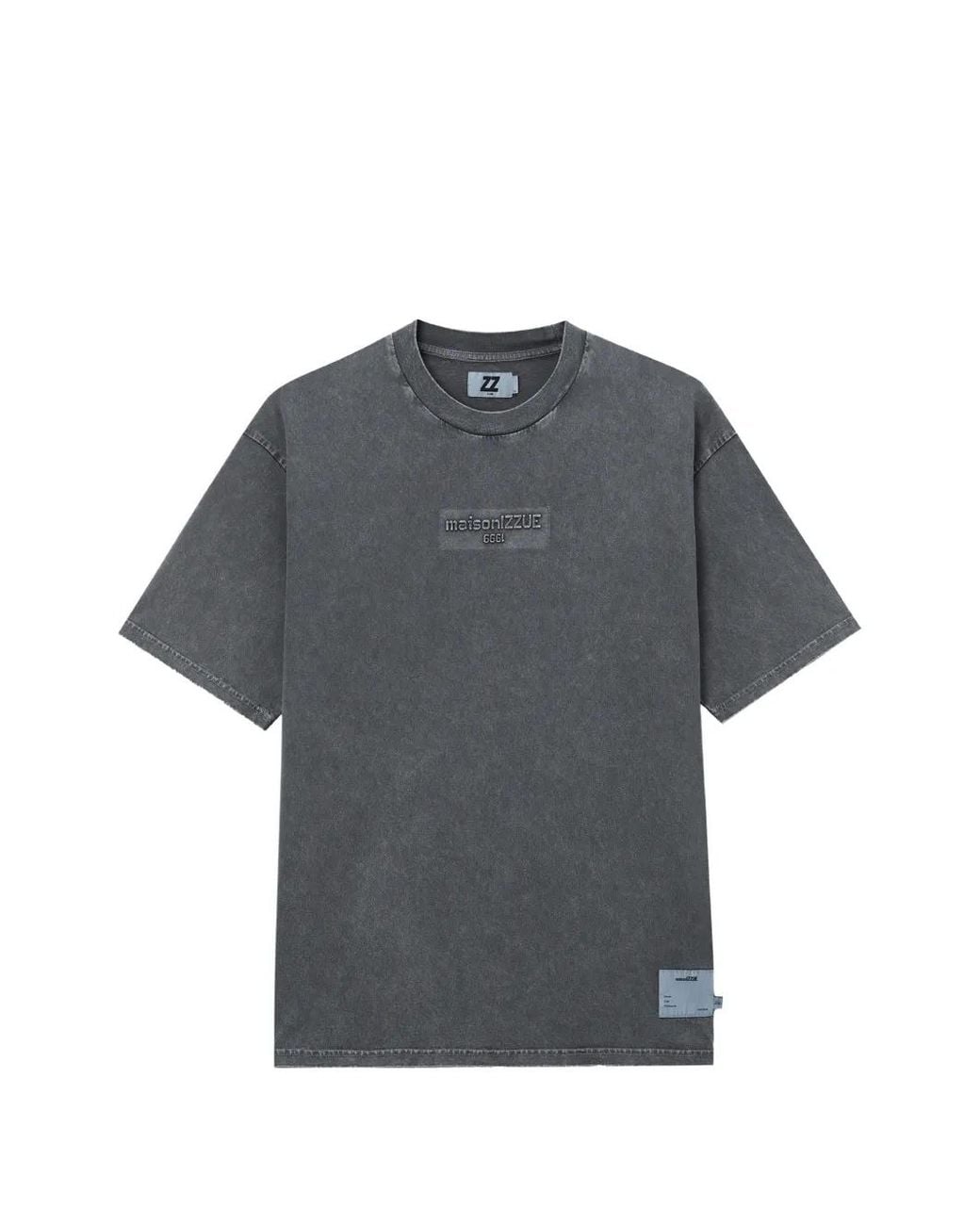 Izzue Gray Embossed T-Shirt for men