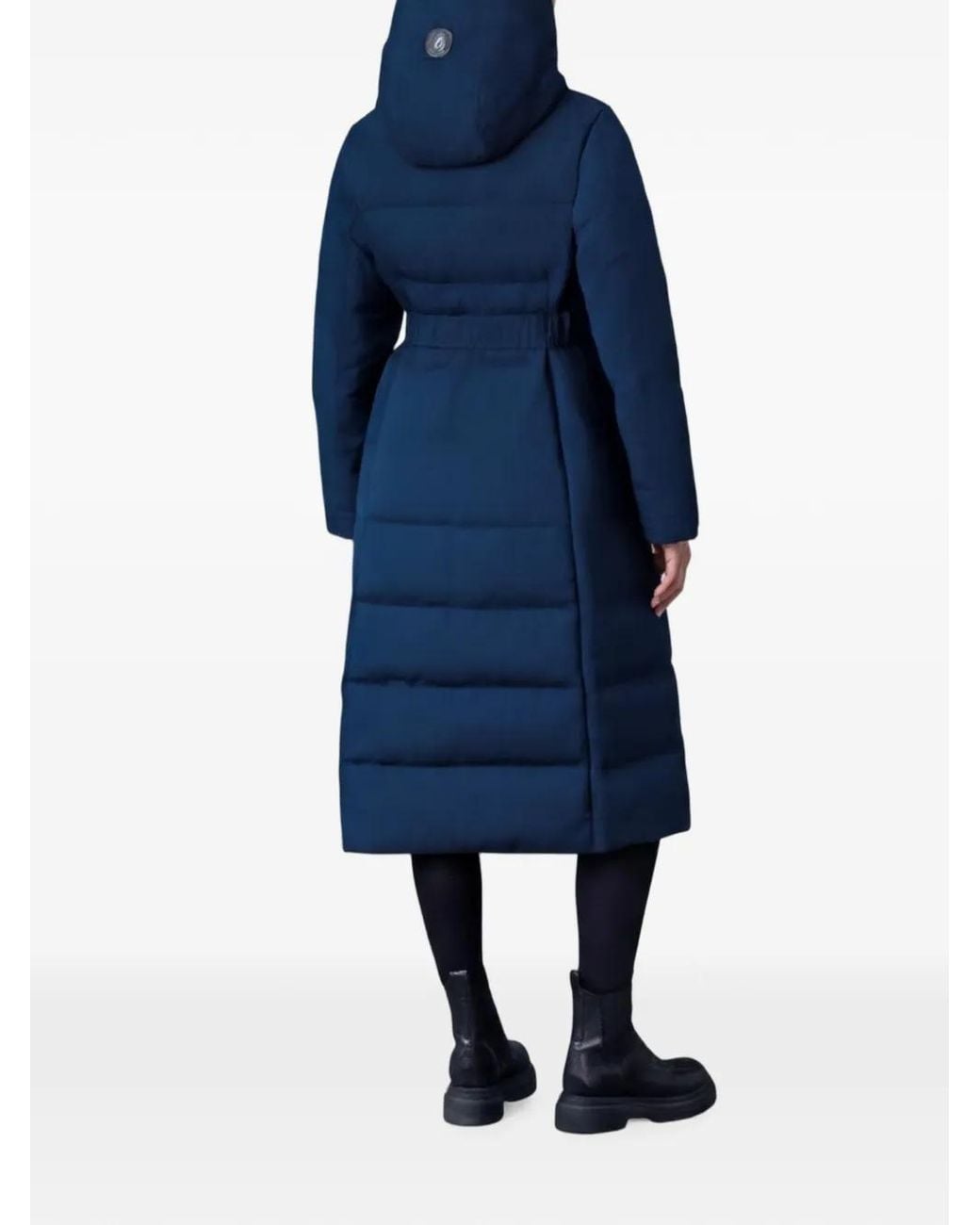 Mackage Blue Shyla-Nfz Quilted Belted Coat