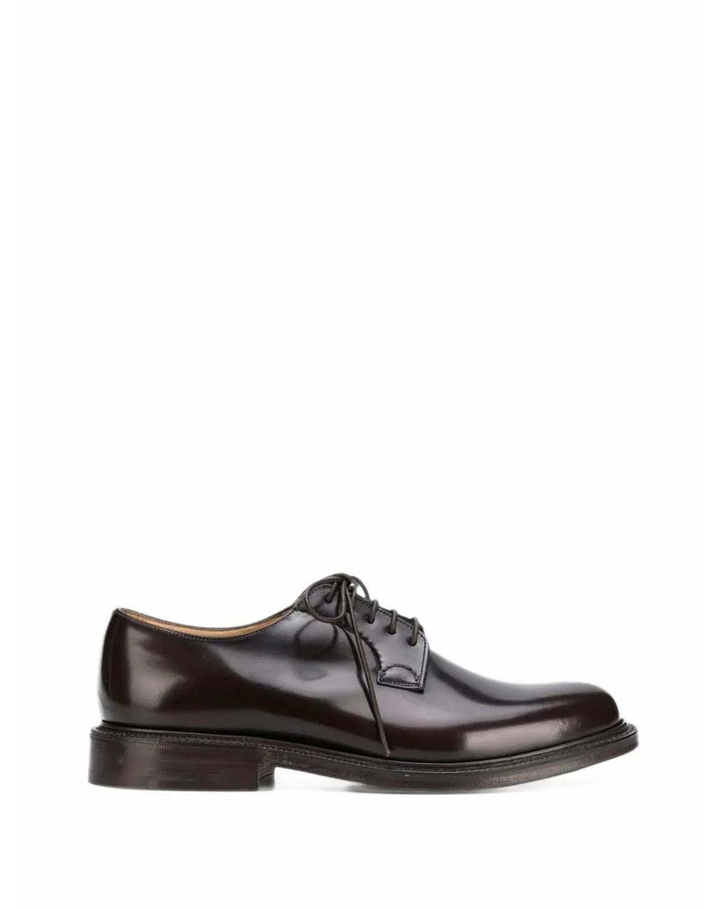 Church's Brown Shannon Brushed Leather Derby Shoes for men