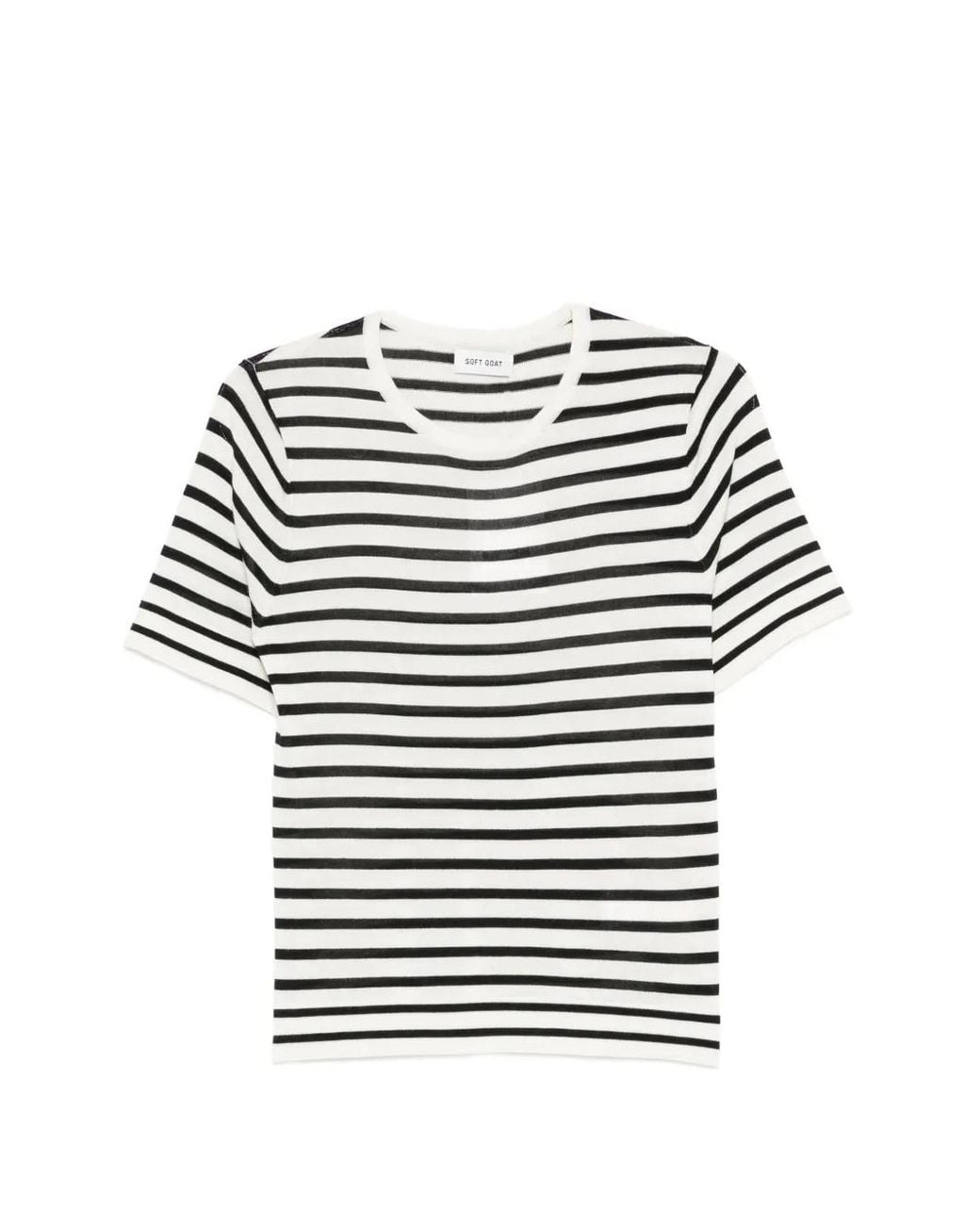Soft Goat Natural Striped T-Shirt