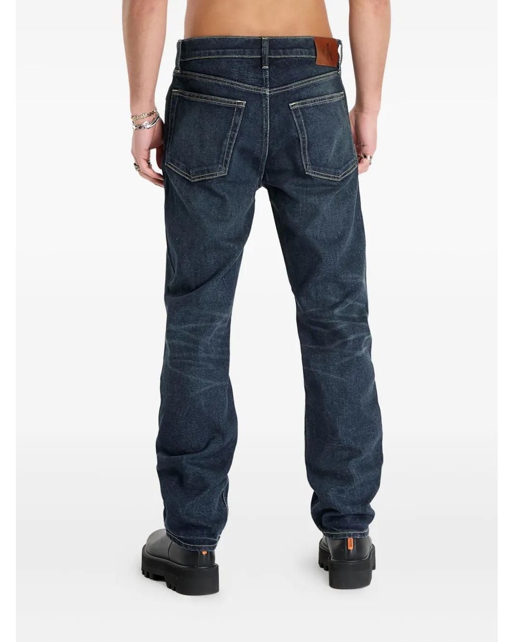 Calvin Klein Blue Five-Pocket Jeans for men