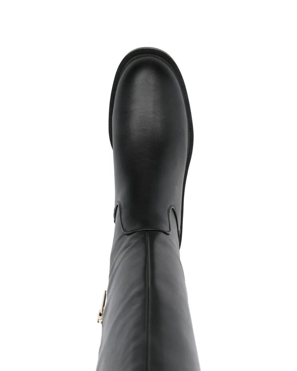 Guess Black Zip-Up Knee-High Boots
