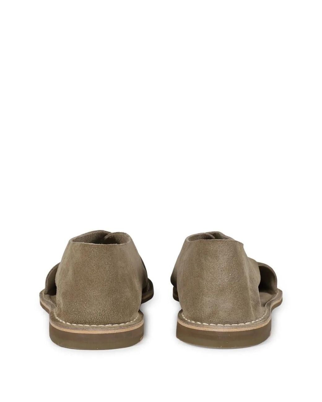 Jacques Soloviere Natural Biarritz Crossover Suede Sandals for men