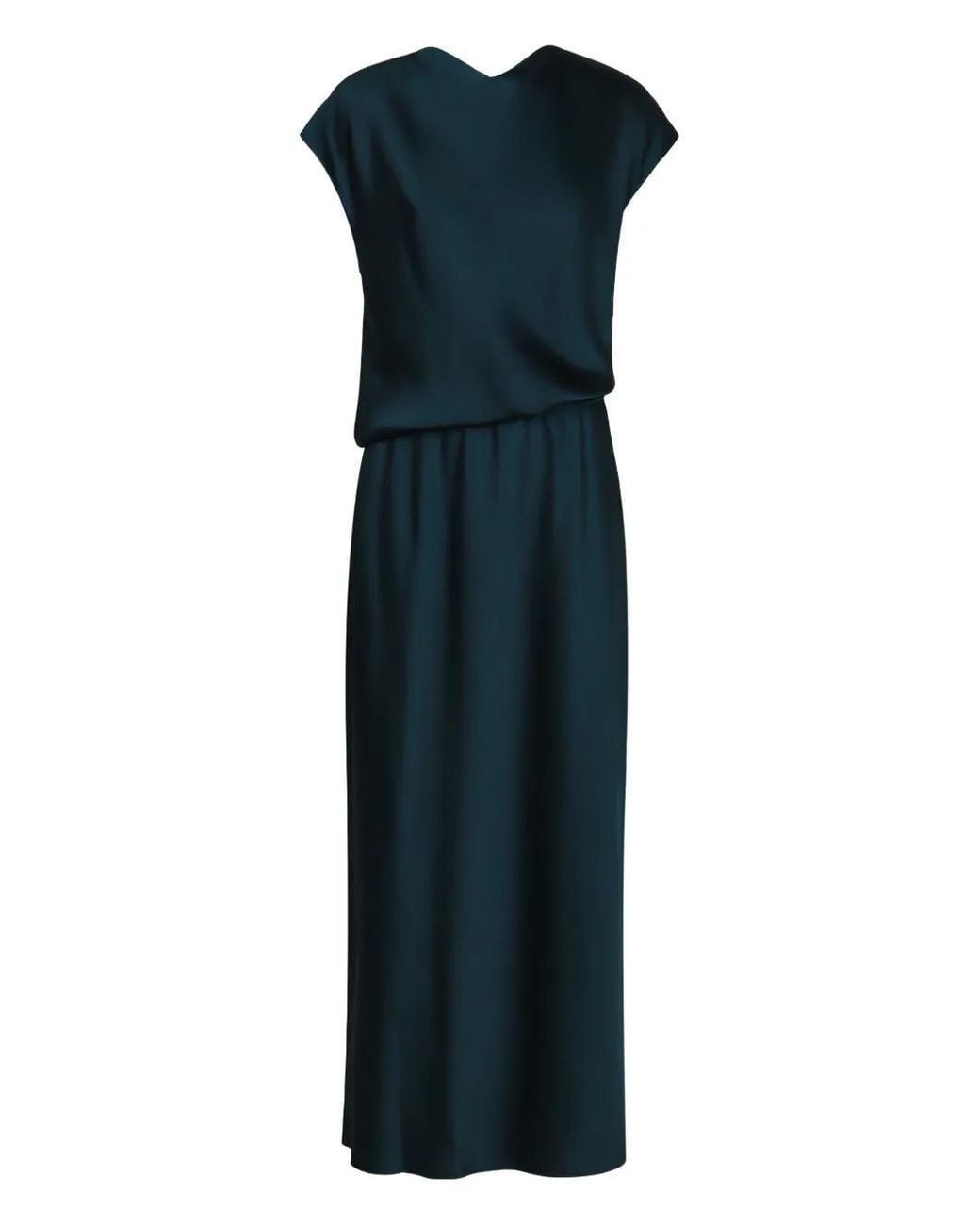 Vince Blue Long Satin Dress