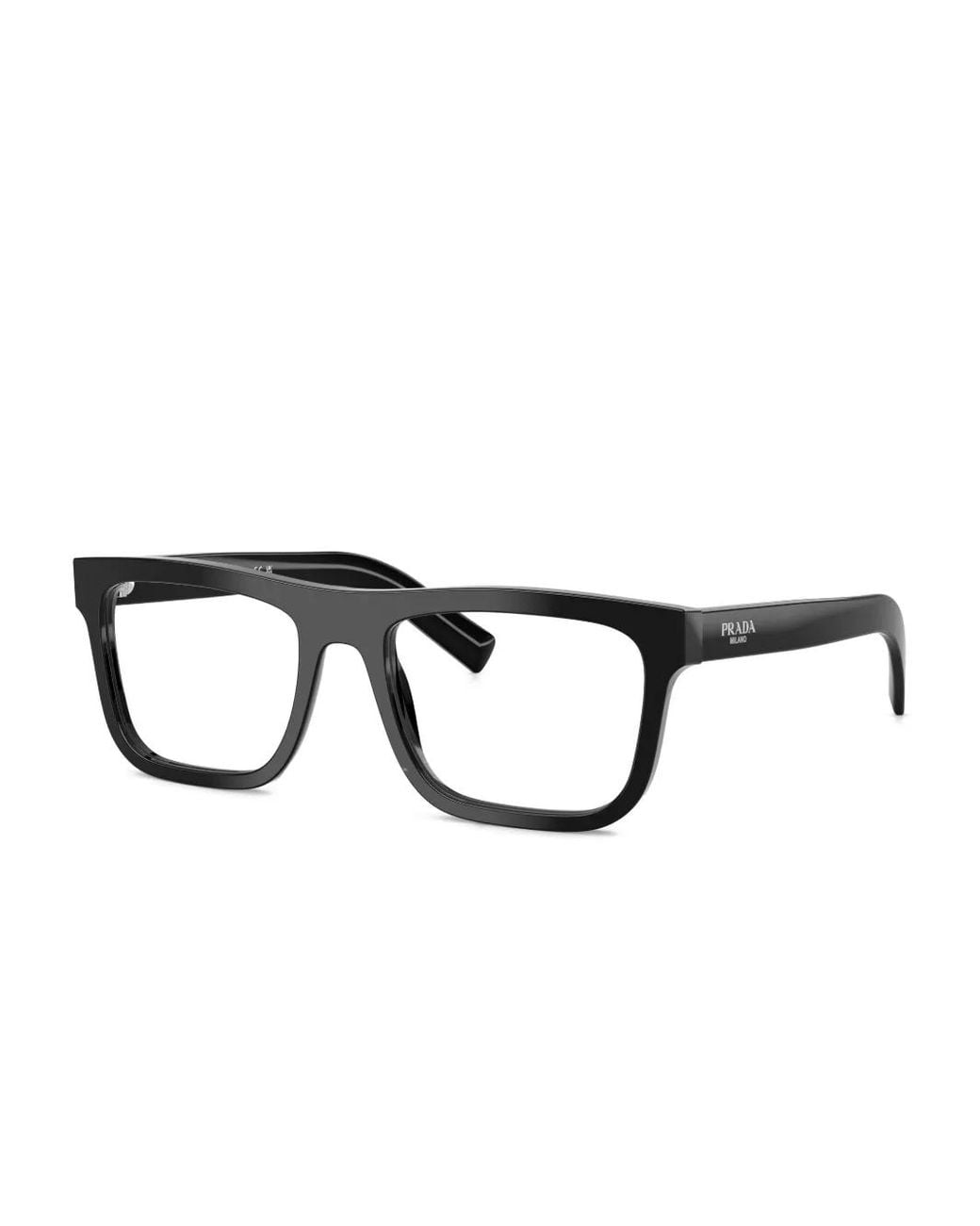 Prada Black Square-Frame Glasses for men