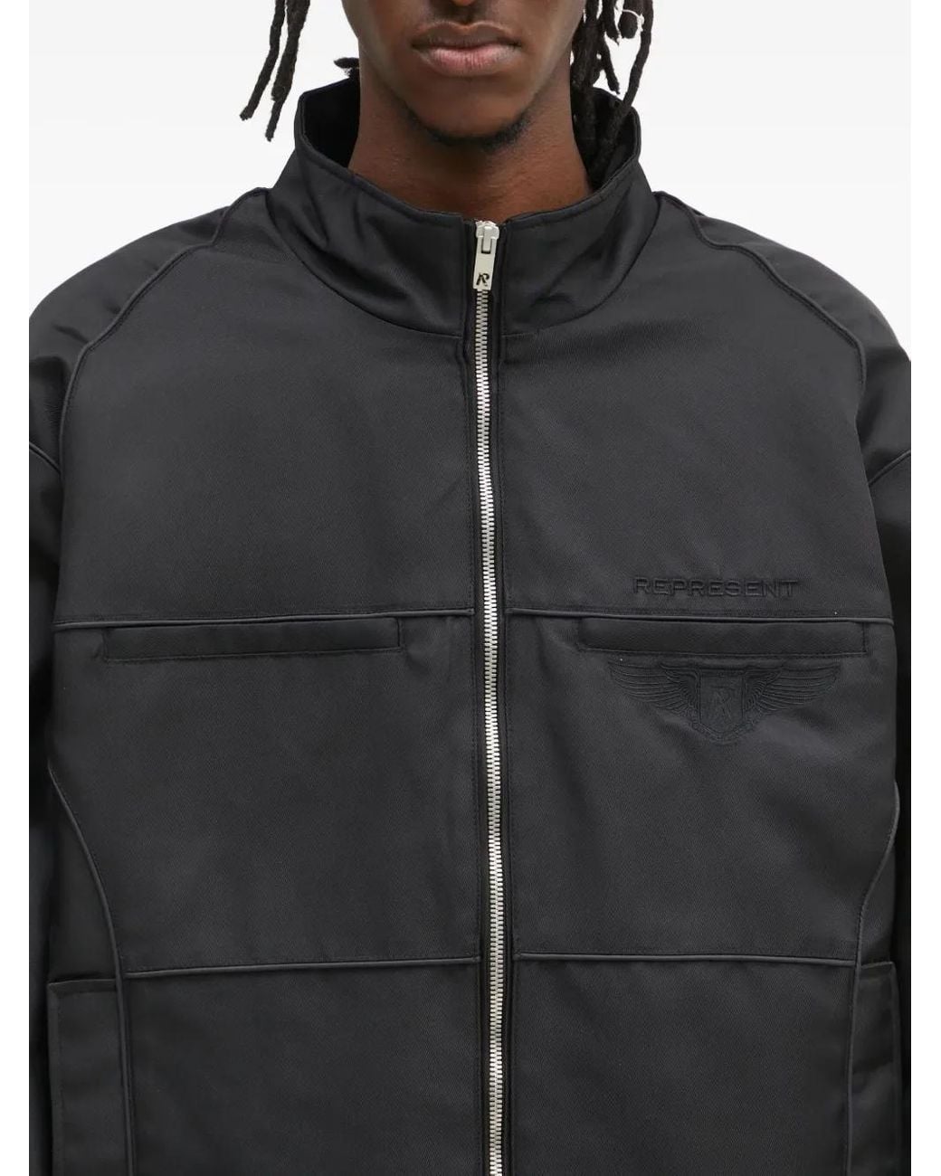 Represent Overdrive Racing Jacke in Black für Herren