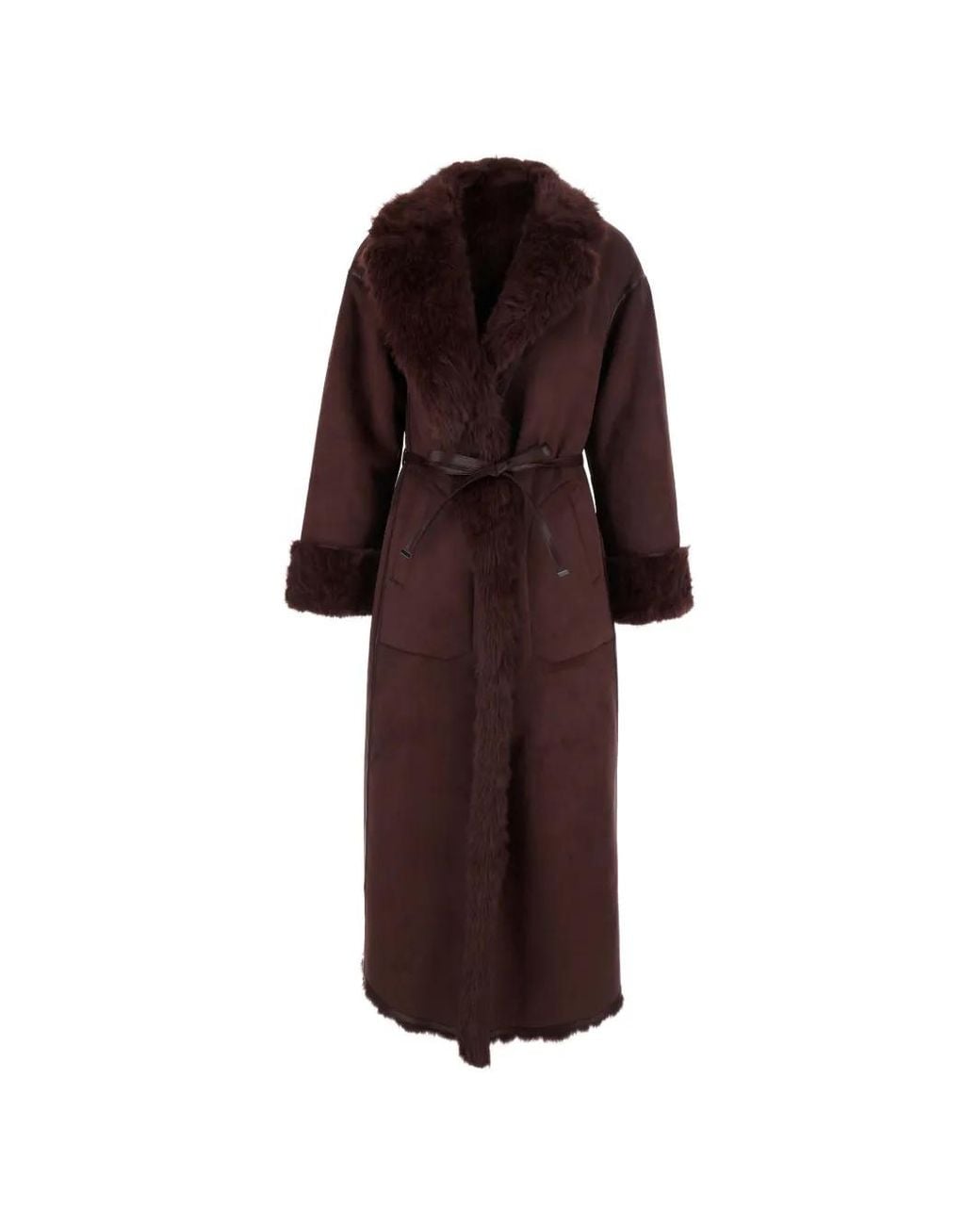 Urbancode Red Faux-Fur Reversible Coat