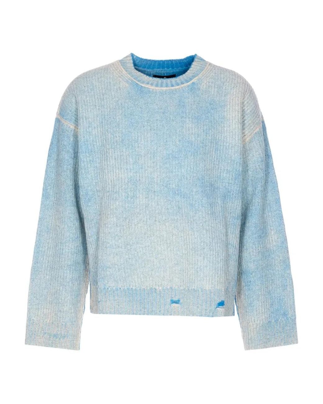 Represent Blue Round Neck Sweather for men
