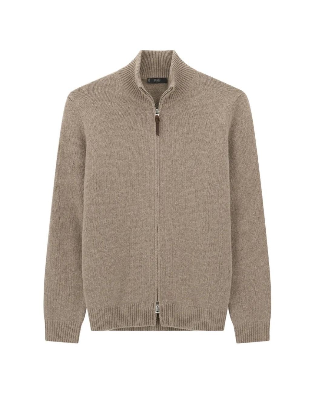 Boggi Natural Full-Zip Jumper for men