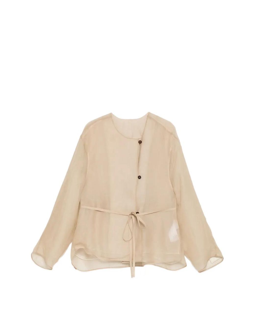 Chaqueta De Seda Transparente YEAREAST de color Natural