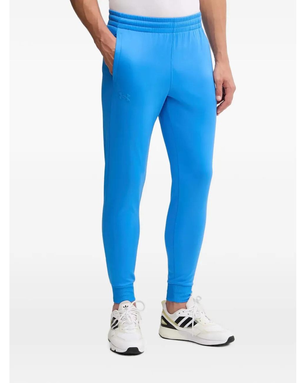 Under Armour Blue Logo-Detail Track Pants for men