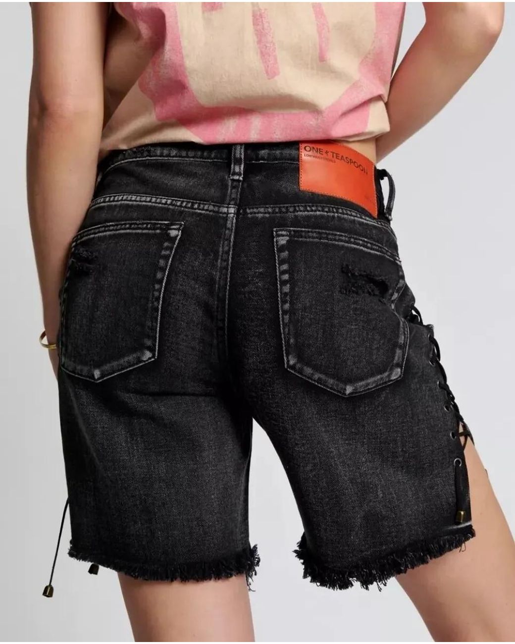 One Teaspoon Black Stevies Shorts