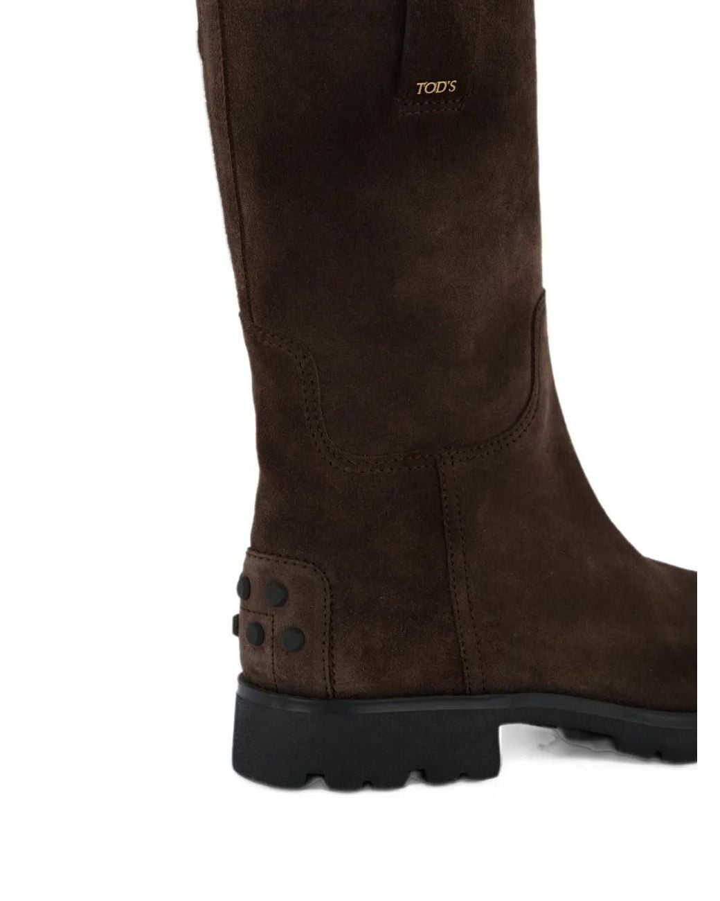 Tod's Black Gomma 31 Suede Ankle Boots