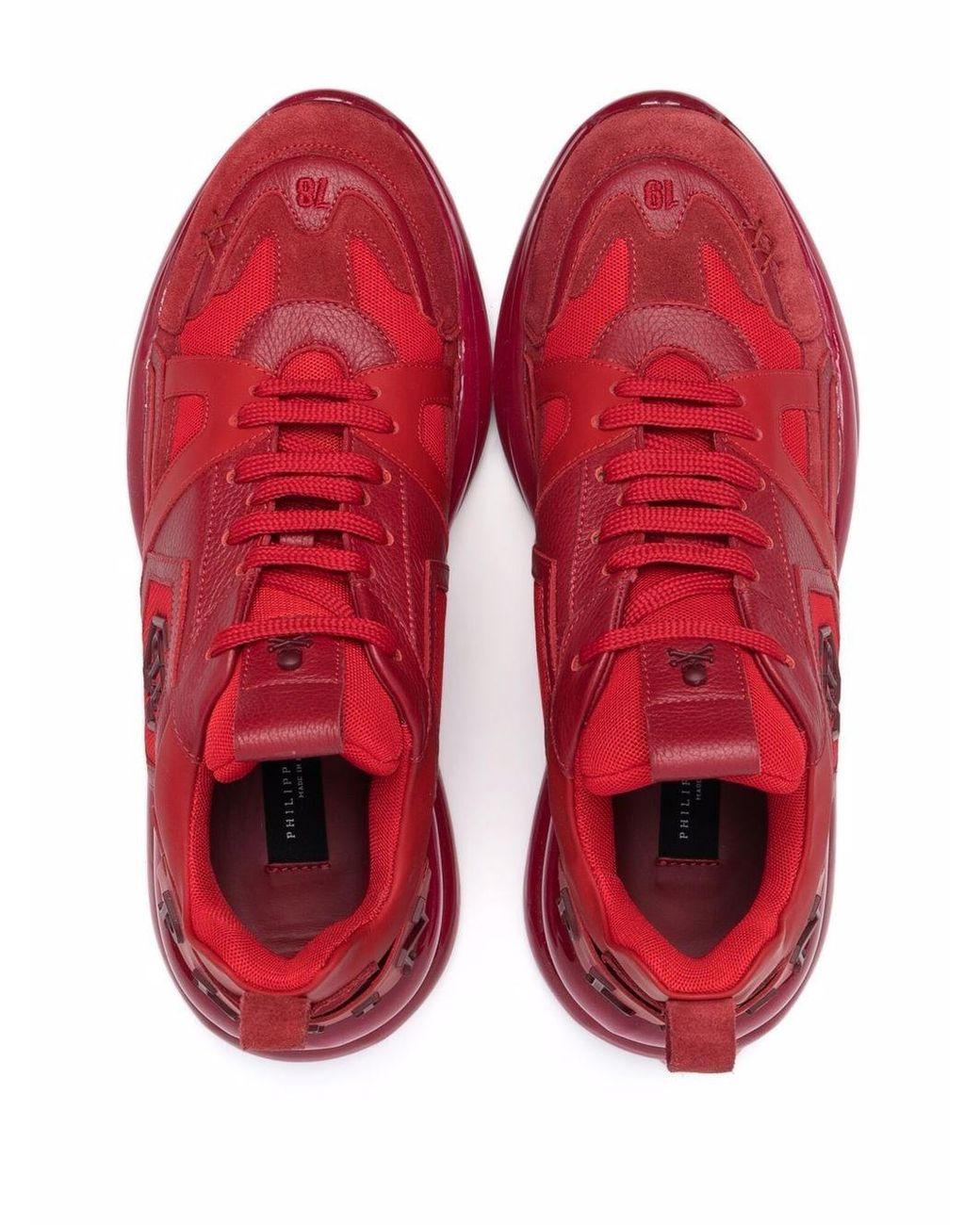 Philipp Plein Hurricane Chunky Sneakers in Red for Men | Lyst